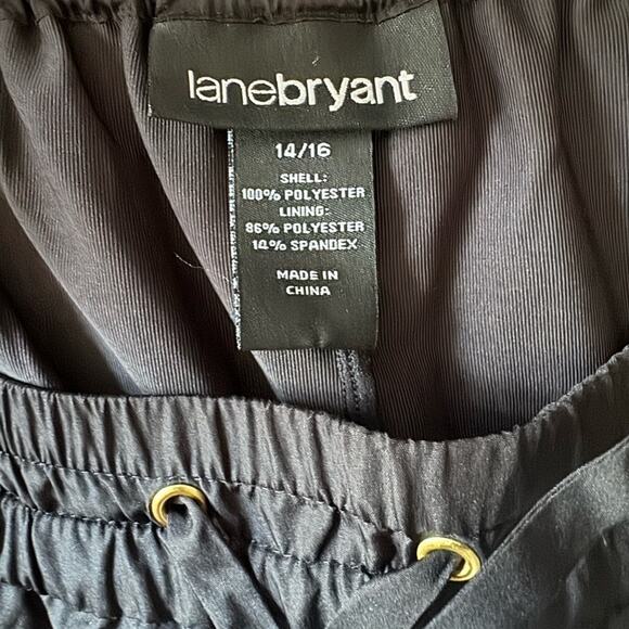 Lane Bryant Black Athletic Shorts Women’s 14/16 Elastic Waist Drawstring - Picture 4 of 5